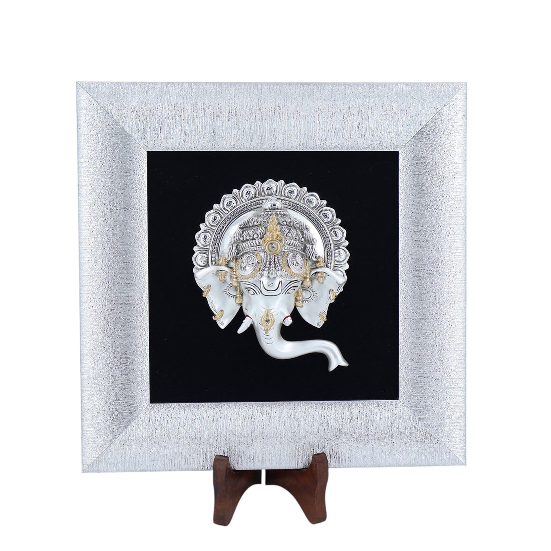 GANESHA SILVER FINISH 3D FRAME