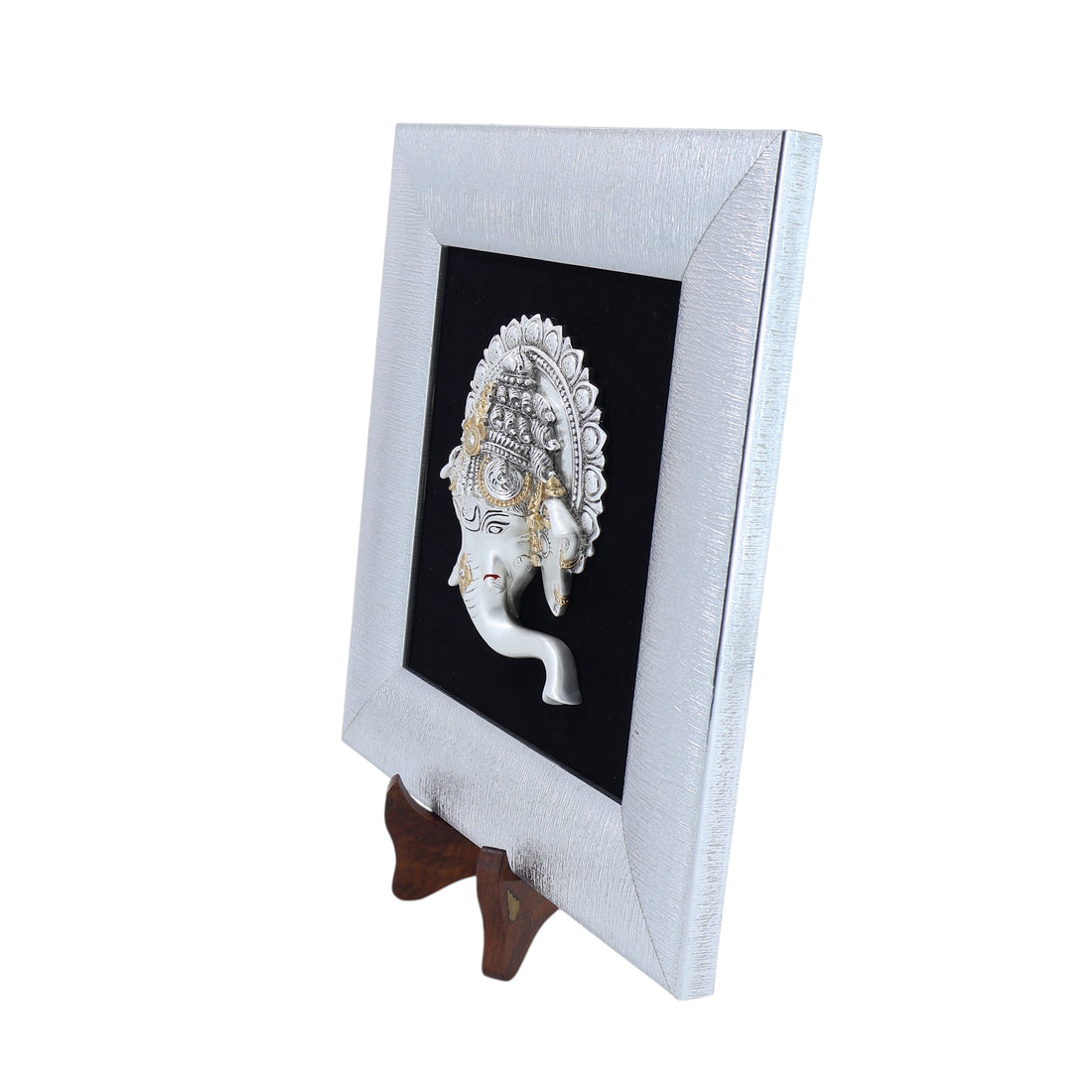 GANESHA SILVER FINISH 3D FRAME
