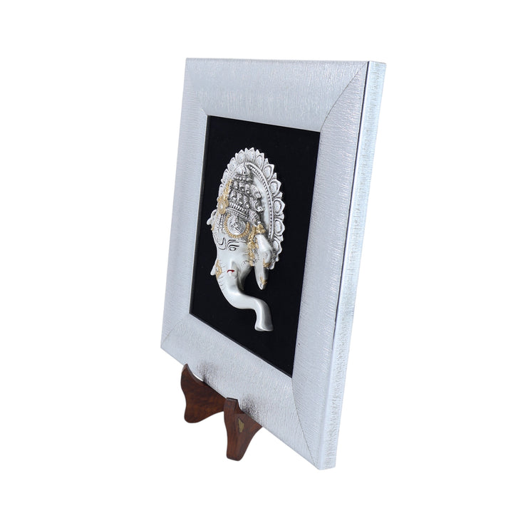 GANESHA SILVER FINISH 3D FRAME