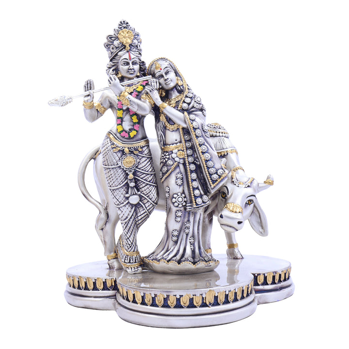 Radha Krishna With Cow Idol