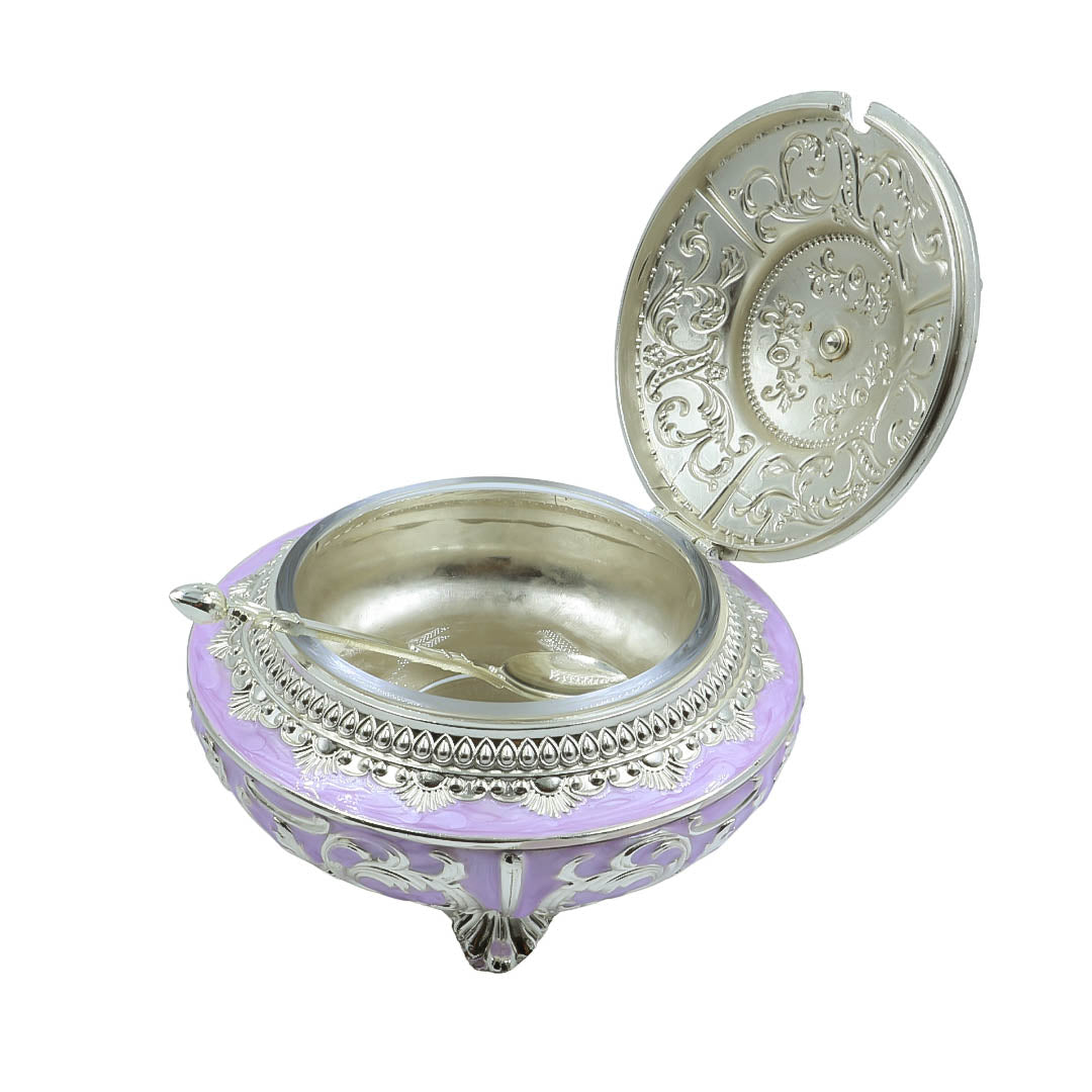 RAIKA'S SUGAR POT WITH LILAC COLOUR