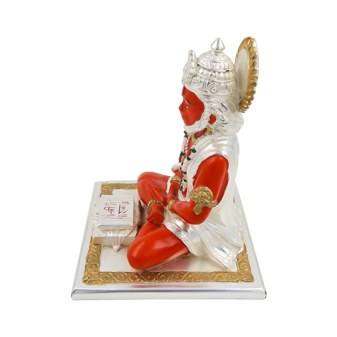 RAIKA'S HANUMAN SITTING SILVER MATT COLOUR