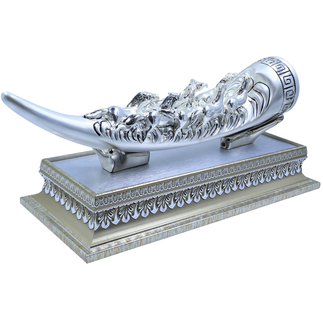 Raika's Horn Tusk With Base Silver Emery