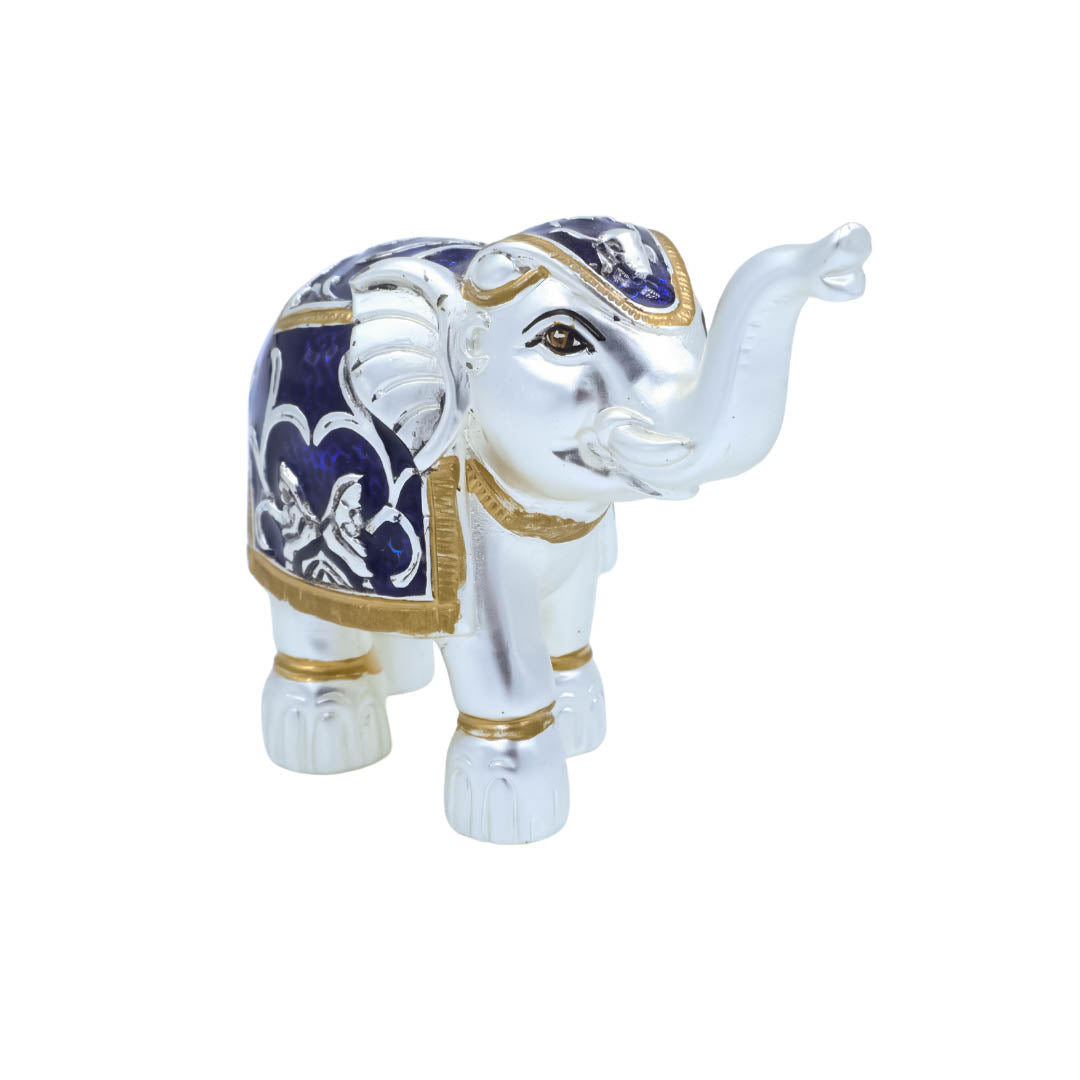 RAIKA'S MINI ELEPHANT BRIGHT ANTIQ MATT BLUE MEENA