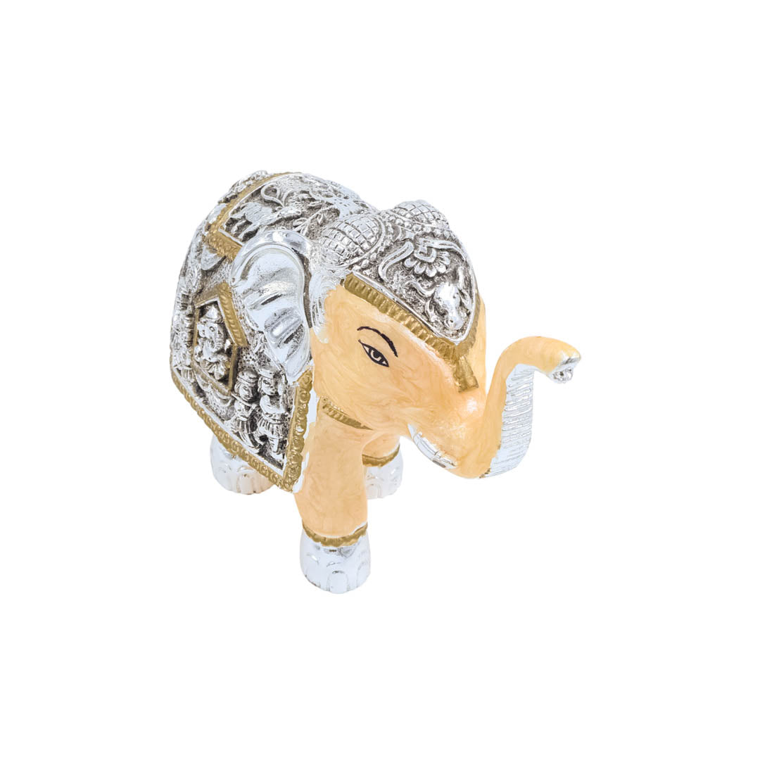 RAIKA'S ELEPHANT SILVER BLACK PEACH PEARL BODY