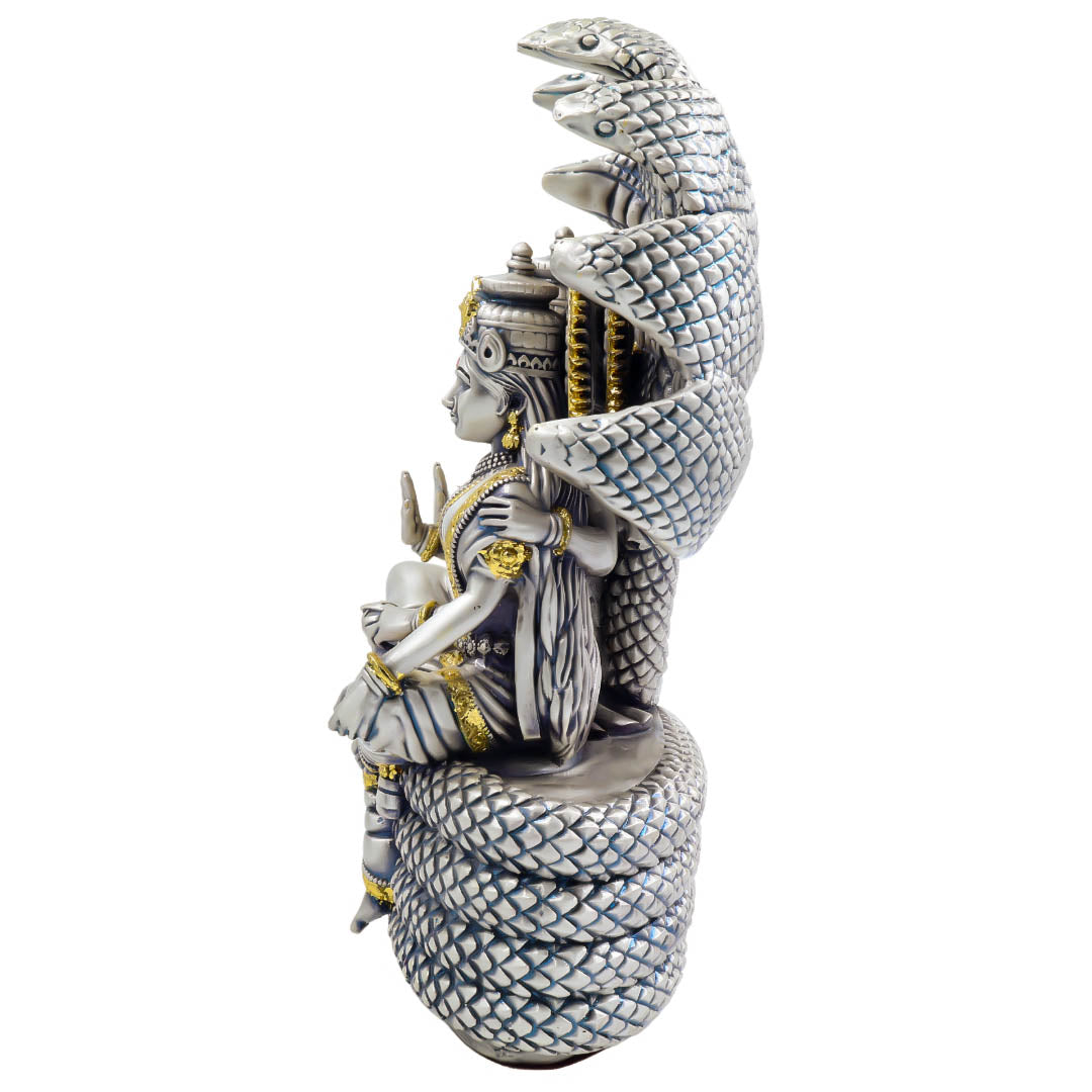 RAIKA'S VISHNU LAXMI ANTIQ EMERY WITH GOLD LEAF