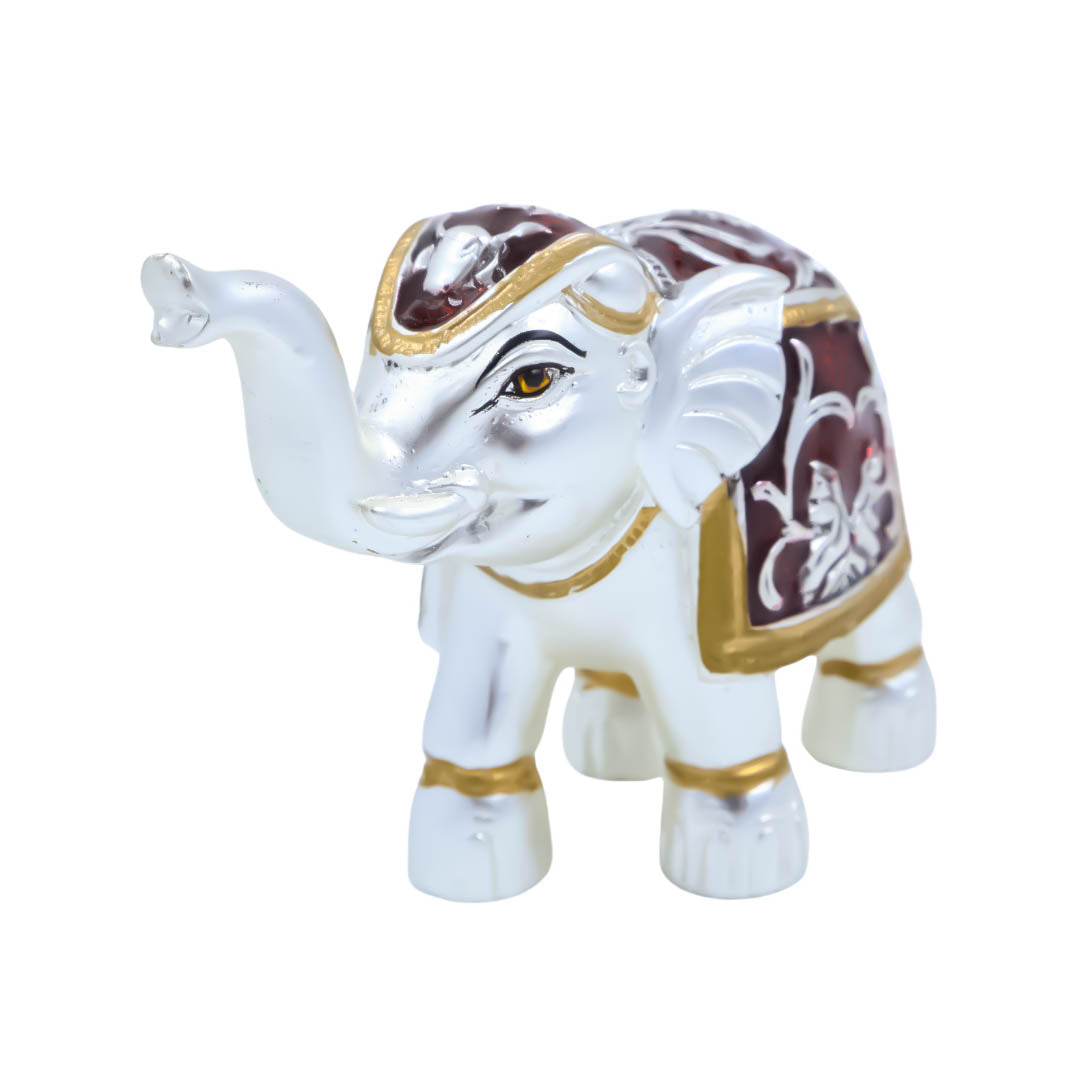 RAIKA'S MINI ELEPHANT BRIGHT ANTIQ MATT MAROON MEENA