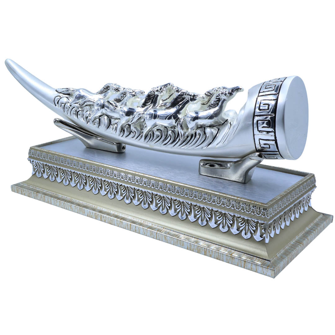 Raika's Horn Tusk With Base Silver Emery