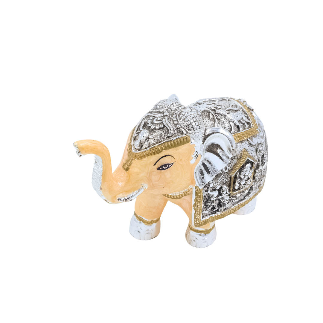 RAIKA'S ELEPHANT SILVER BLACK PEACH PEARL BODY