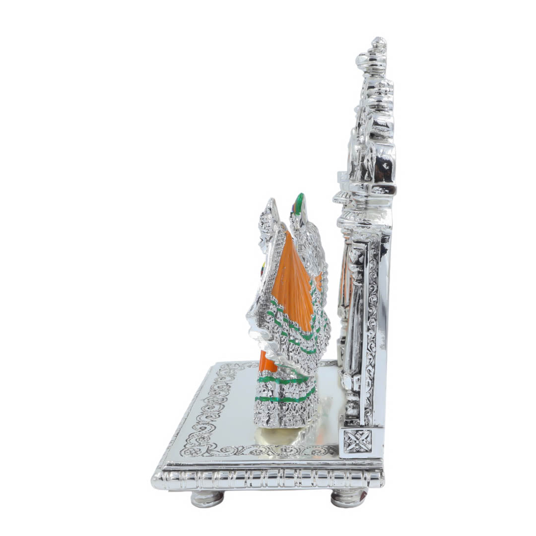 RAIKA'S ISKON RADHE KRISHNA SILVER ANTIQ EMERY