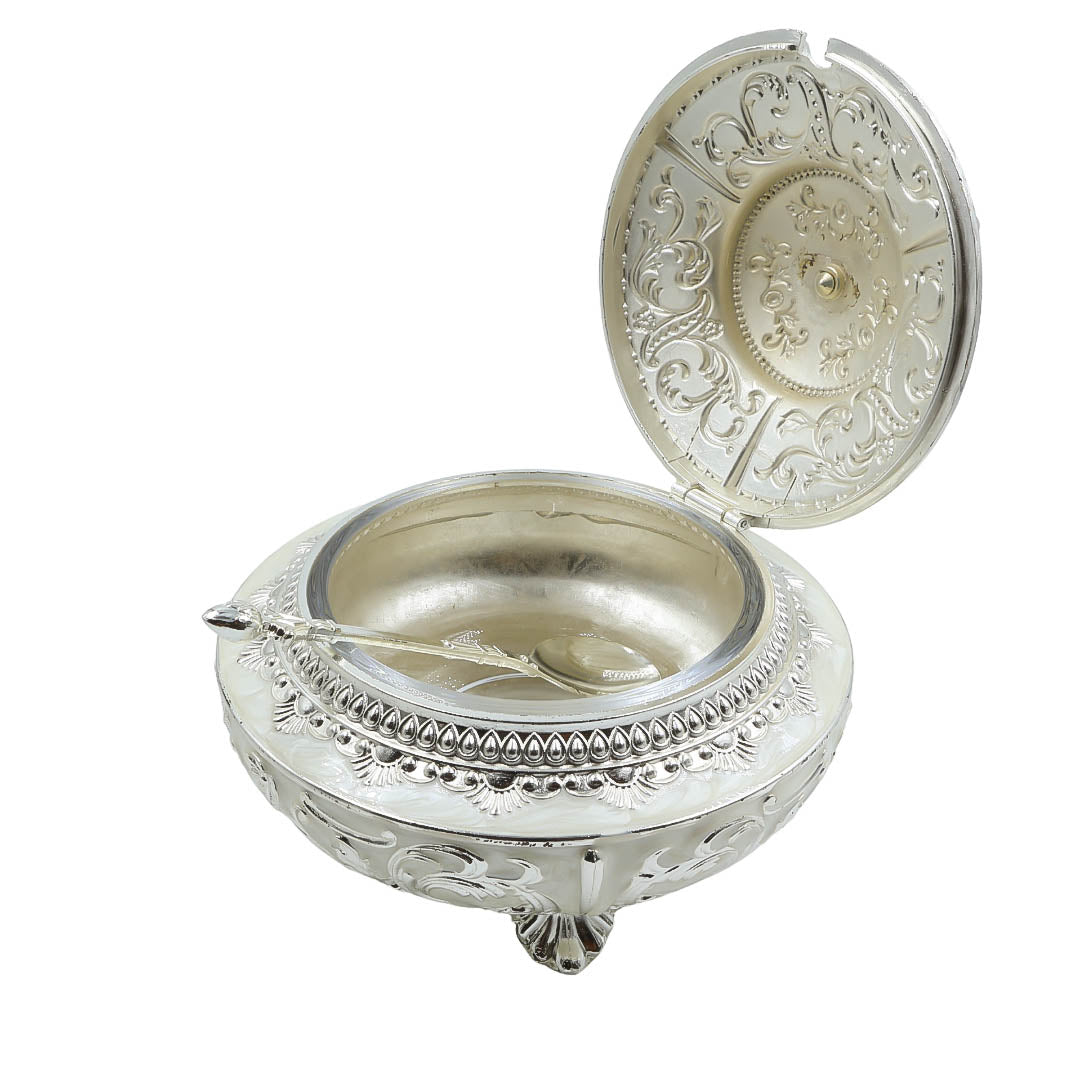 RAIKA'S SUGAR POT WITH PEARL COLOUR