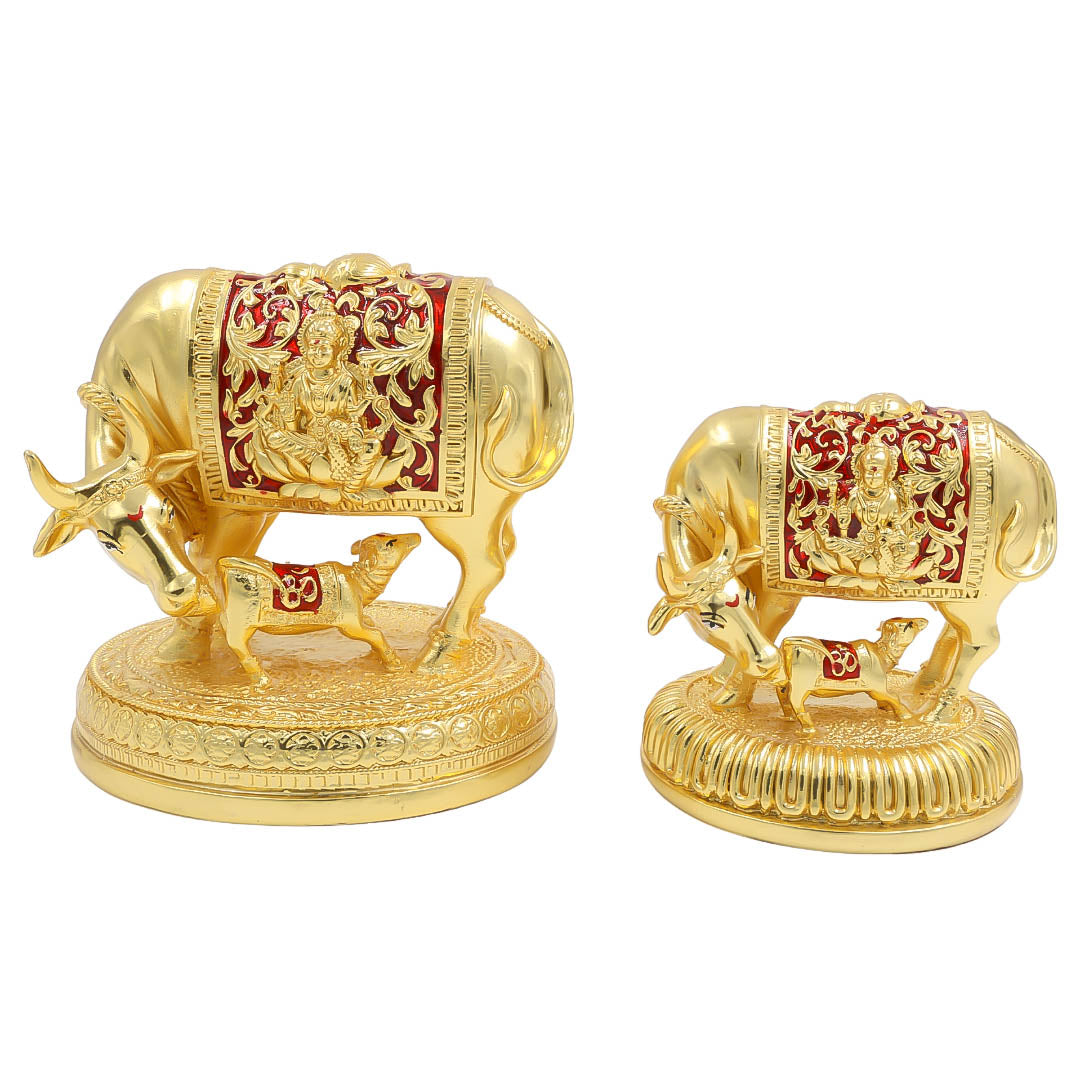 RAIKA'S KAMDENU COW GOLD MATT MAROON MEENA