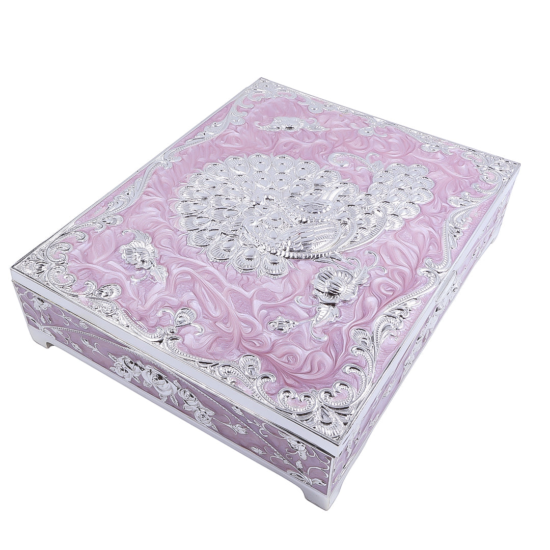 Peacock Dryfruit Box | Purple