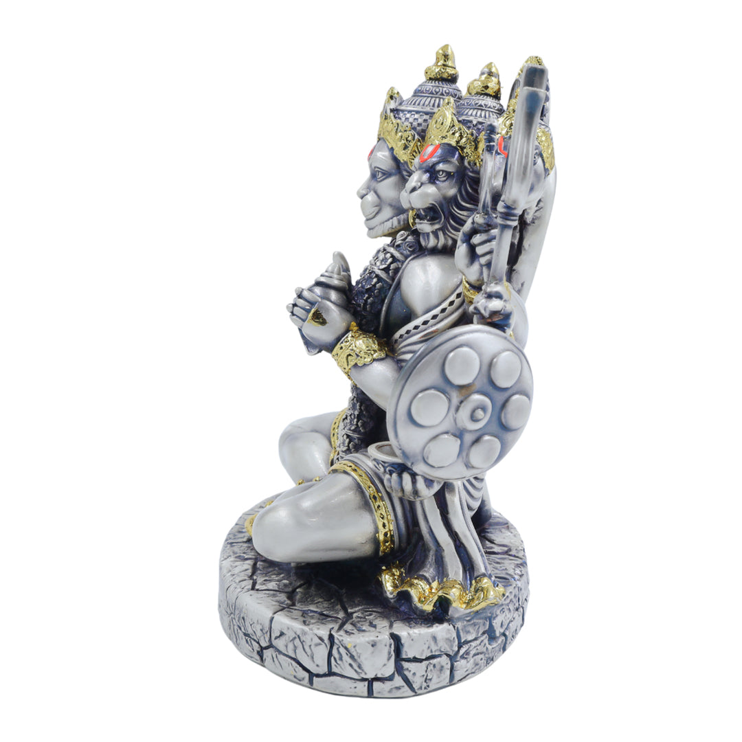 Panchmukhi Hanuman with Gold Leafing