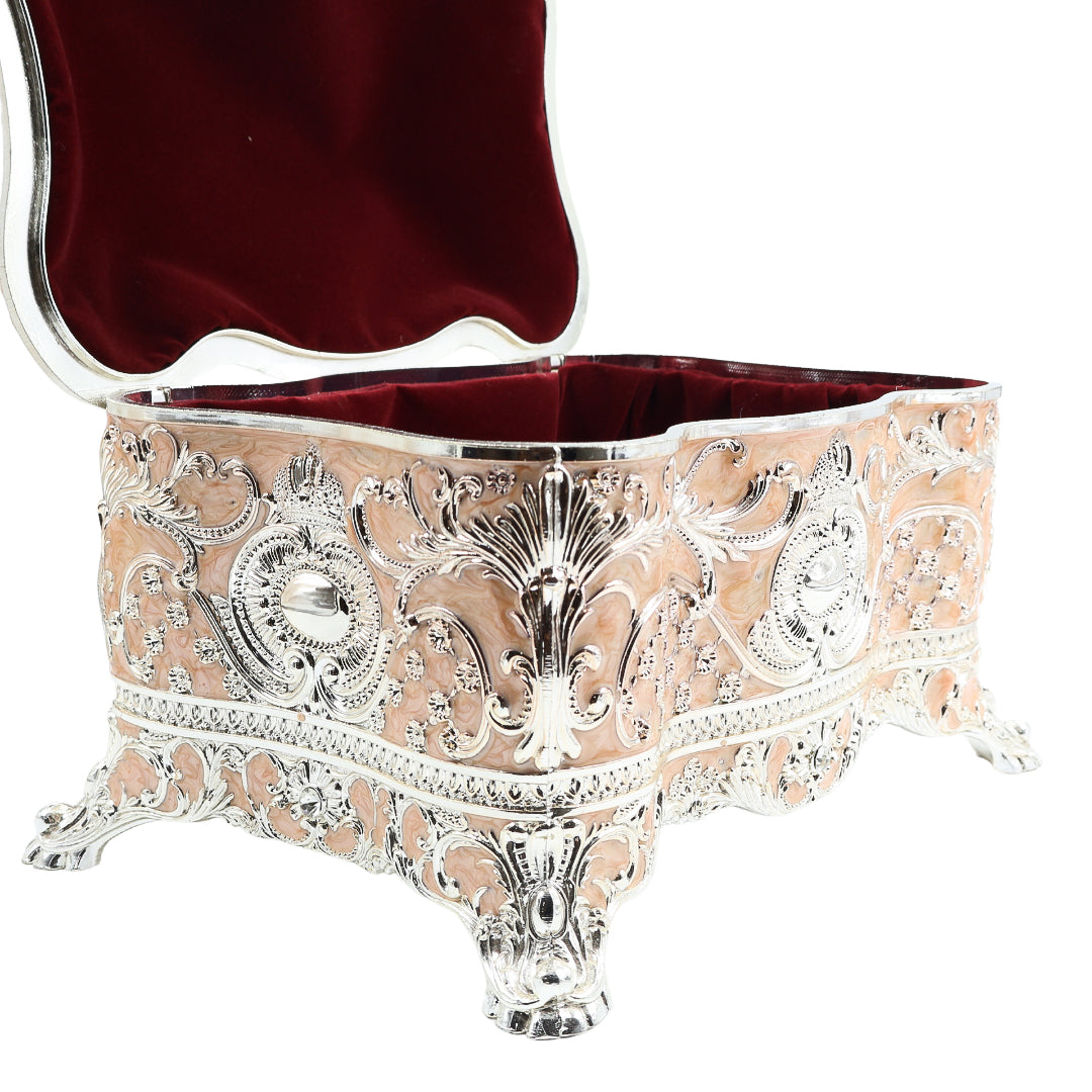 Jewellery Box with Knob | Peach