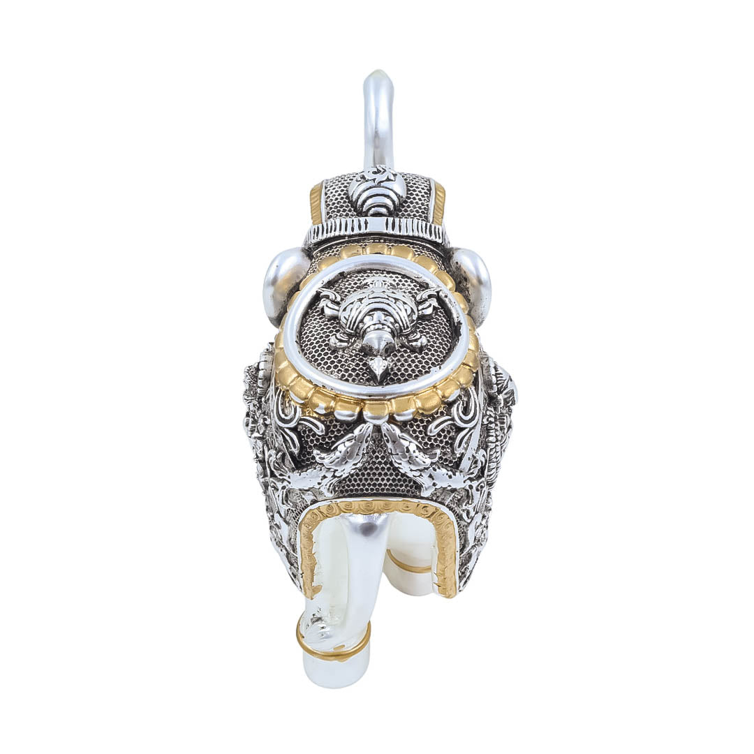 RAIKA'S SHANKH ELEPHANT BRIGHT MATT ANTIQ