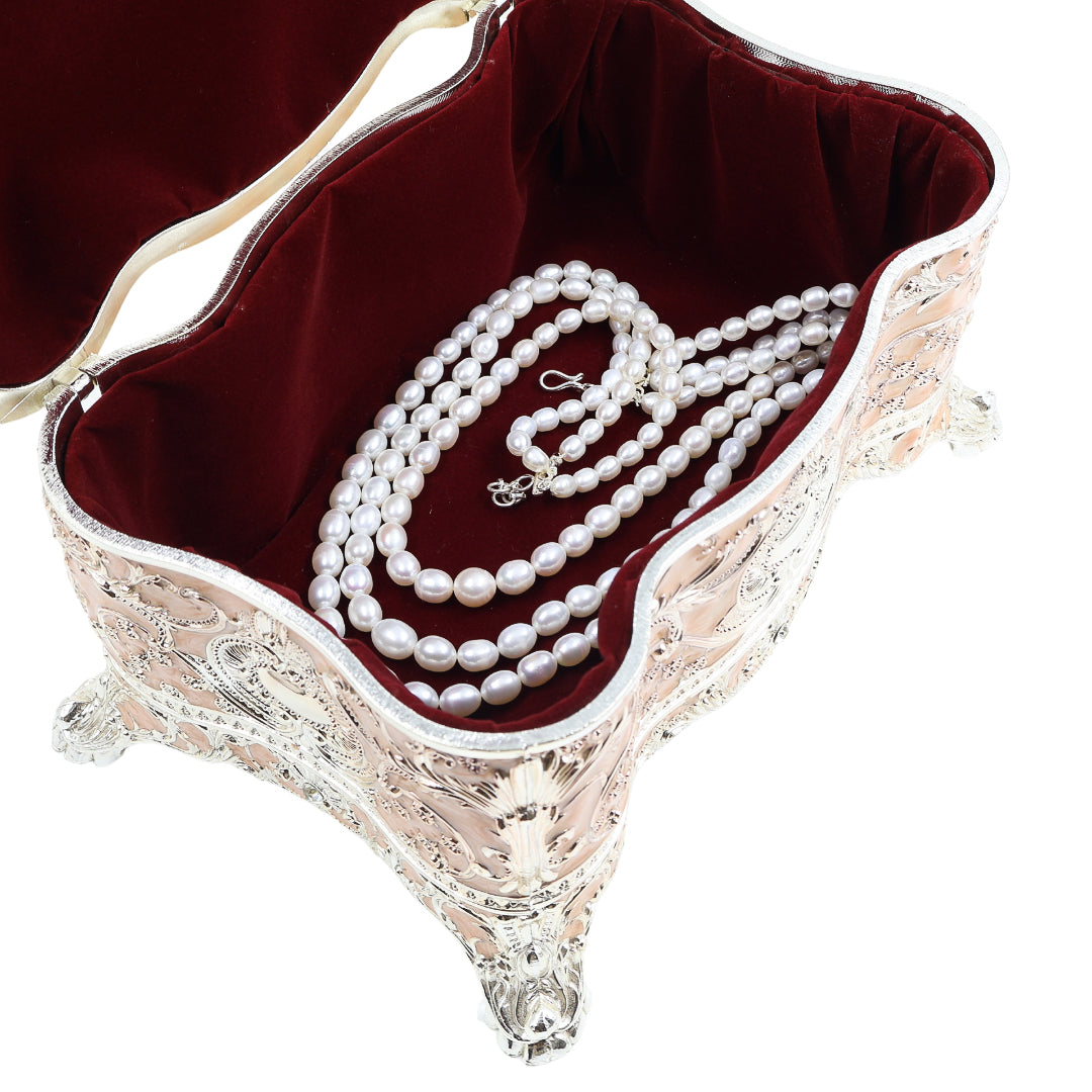 Jewellery Box with Knob | Peach