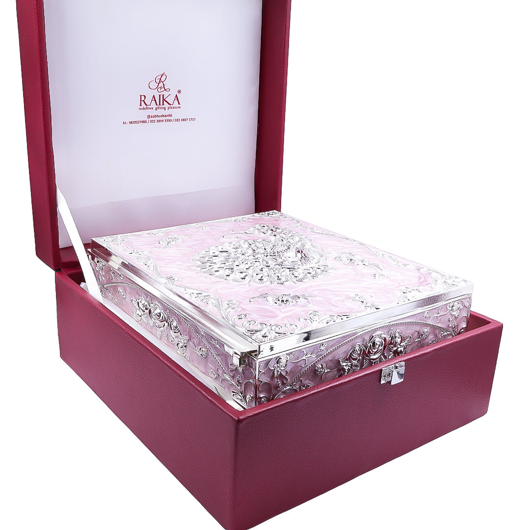 Peacock Dryfruit Box | Purple